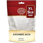 Spicy World Ascorbic Acid Vitamin C Powder 5 LB - Pure VIT C Powder, USP Bulk