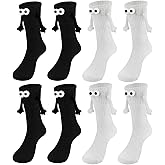 YFLCFCX Holding Hands Socks - Hand Holding Socks - Magnetic Sock - Funny Gifts for Women & Men, Teens, Couples, Friends