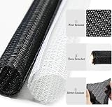 Shakeel 1/2" 10Ft White Cable Tidy Sleeve USB Computer Wire Management Cord view 4