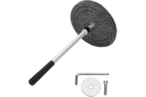 Qnemaei Round 9'' Chimney Flue Plug - Fireplace&Wood Stoves Draft Stopper Plug Replacement Damper Seal Tool-Save Energy Block Odor & Debris Felt Material