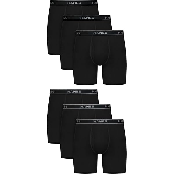 Men's Big & Tall X-Temp Boxer Briefs 3-Pack By Hanes In Assorted (Size 6XL - Foto 5