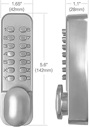 Spotact Mechanical Keyless Door Lock 6 Code Latch