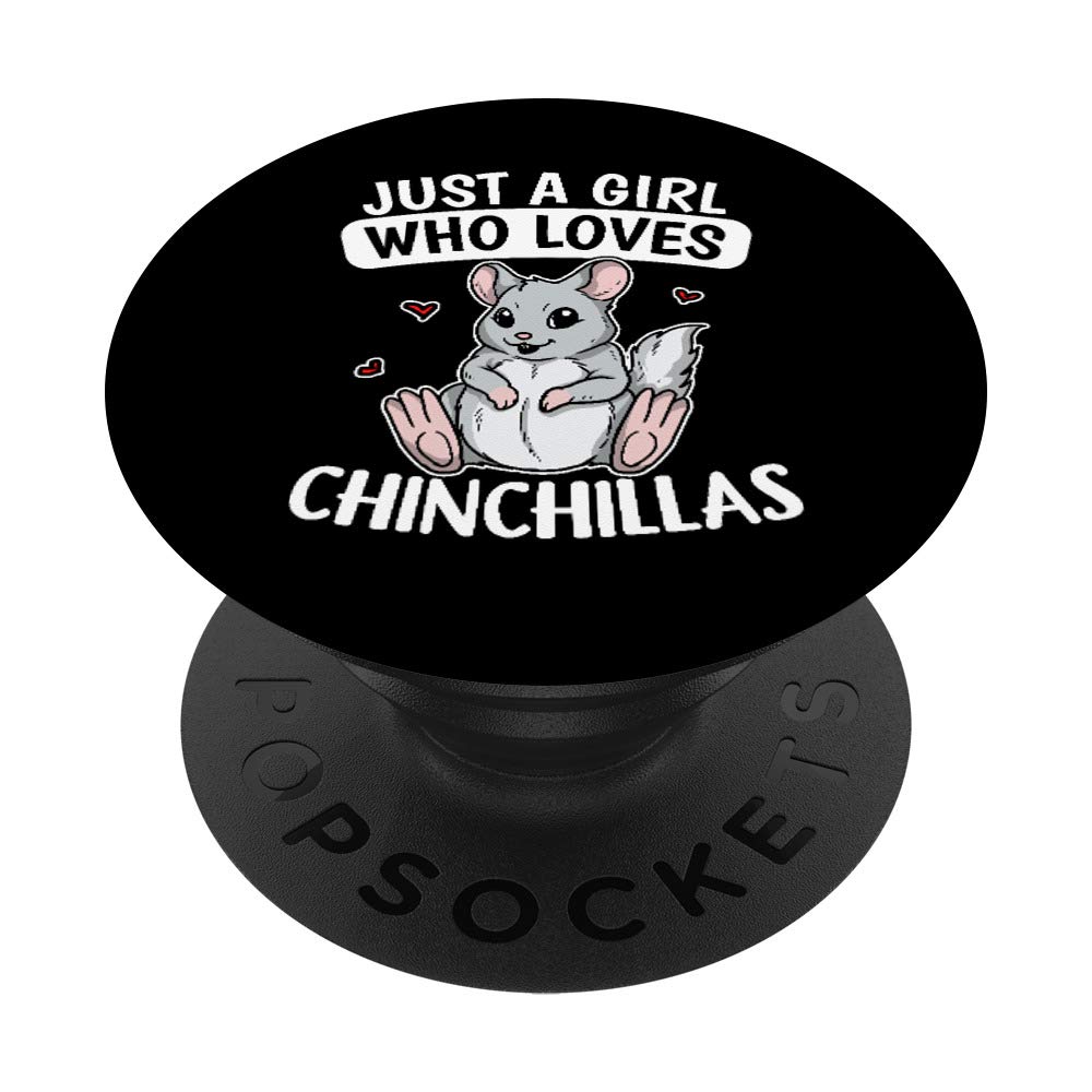 Just A Girl Who Loves Chinchillas Cute Chinchilla Costume PopSockets PopGrip: Swappable Grip for Phones & Tablets