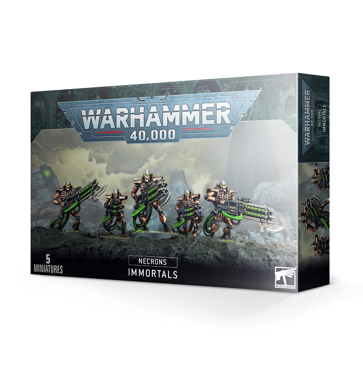 GAMES WORKSHOP 99120110035 "Warhammer 40,000 Necron Immortals/Deathmarks Game, Black