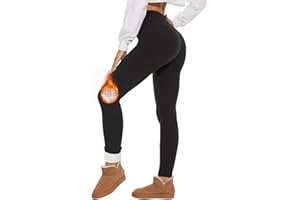 HLTPRO Fleece Lined Leggings Women - Winter Thermal Warm High Waisted Tummy Control Pants for Yoga Running Workout Gym