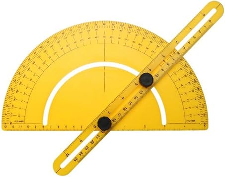 Regla De Angulo De Transportador De Plastico Abs Multifuncion