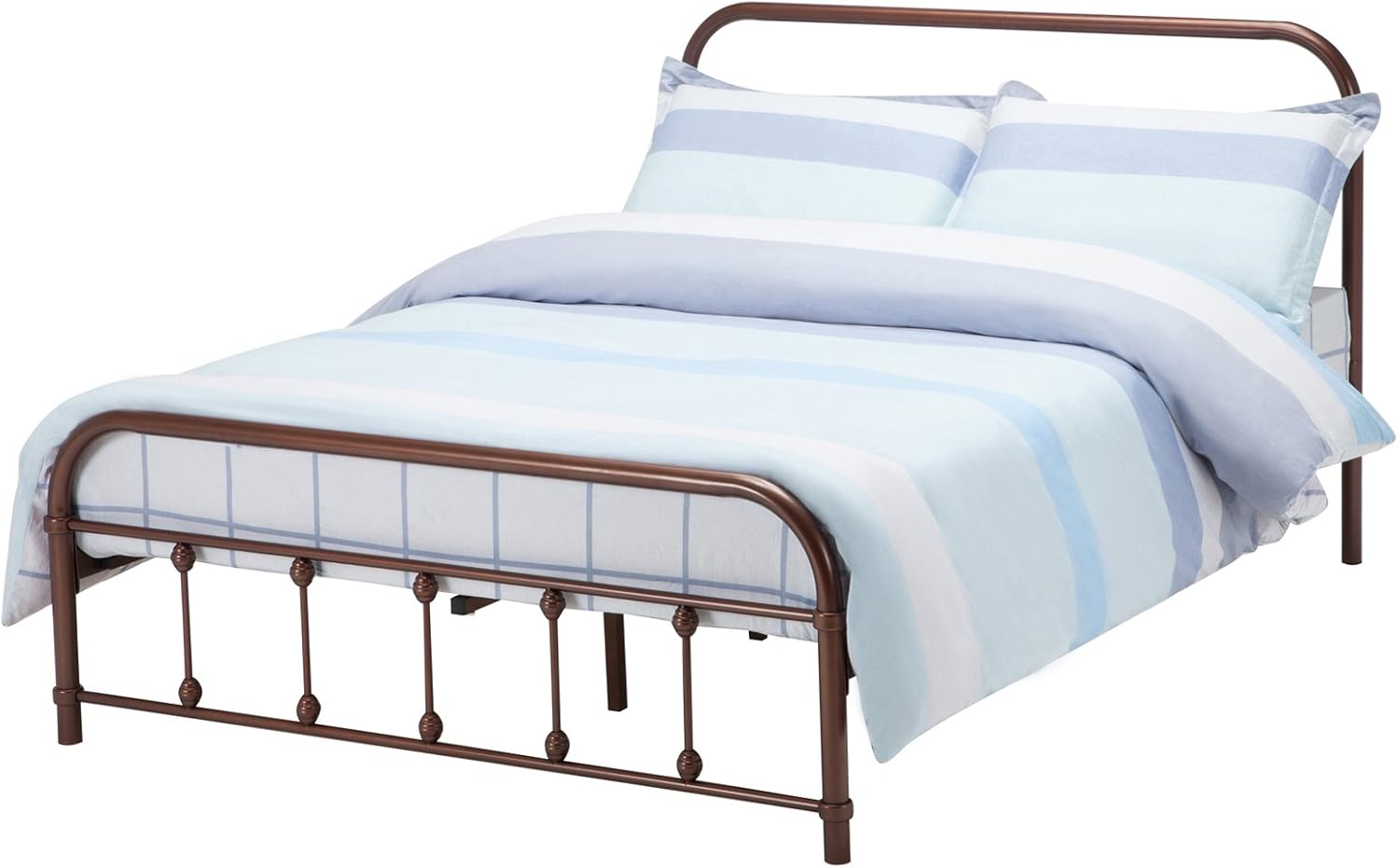 mecor Bronze Metal Beds Frame Queen Size Platform, with