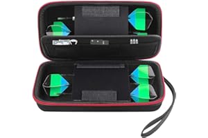 ALKOO Dart Case Holder Bag for 6 pcs Steel and Soft Tip Darts Set, Storage Organizer Holds 6 Darts and Tips, Shafts and Flights Accessories (Cases Only) (Red, Holds 6 darts)