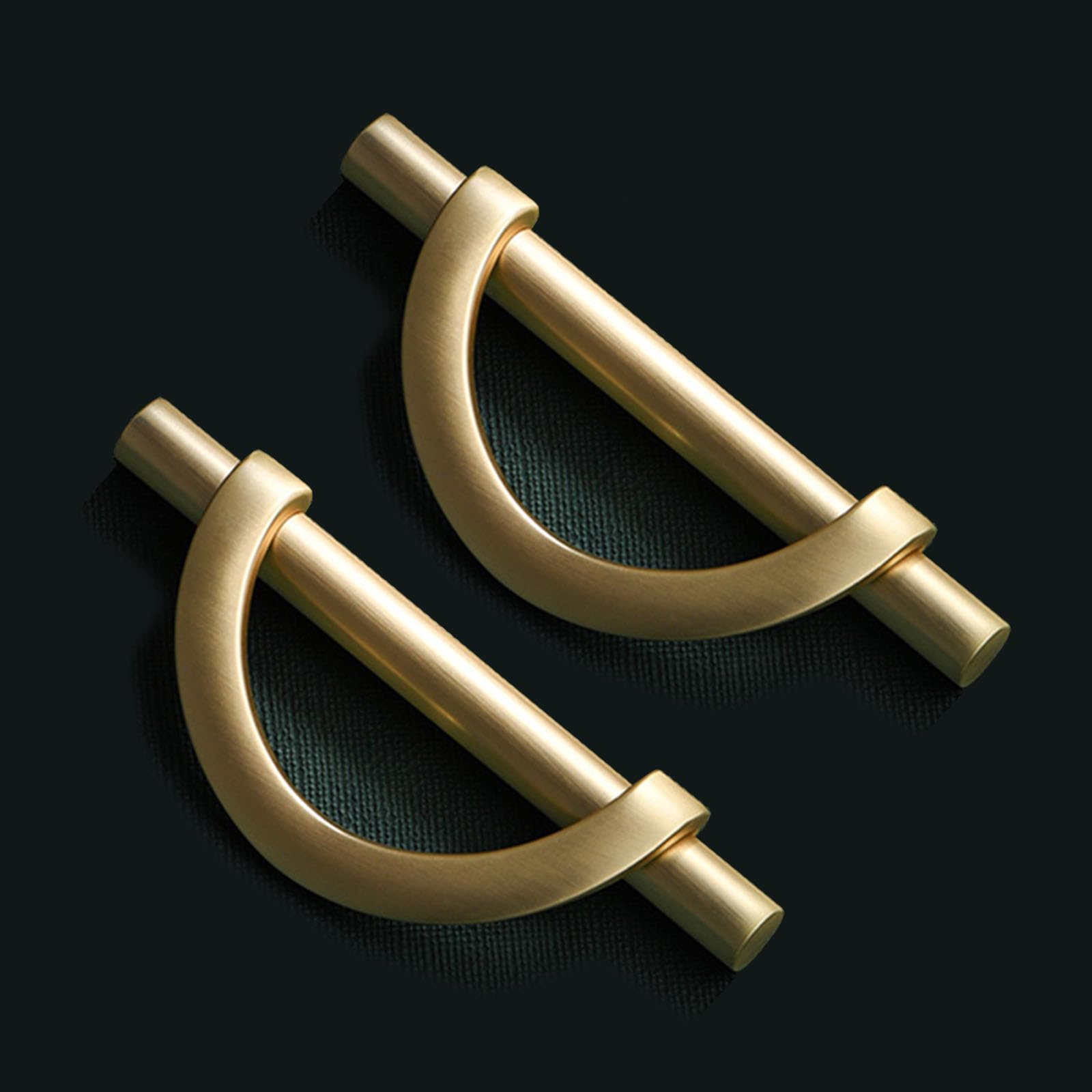 DAZIMOU Gold Cabinet Handles Drawer Handles, Closet Handles, TV Cabinet Handles (96MM,Golden)