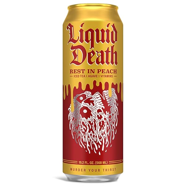 LIQUID DEATH REST IN PEACH TEA SINGLE, 19.2...