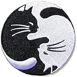 Cat Kitty Dragon Yin Yang Kung Fu Teak Wan Do Tatoo Logo Back Jacket T-shirt Patch Sew Iron on Embroidered Sign Badge Costum Gift