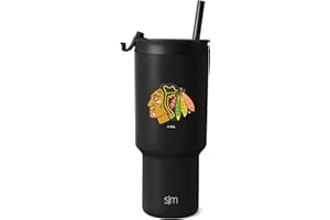 Simple Modern Officially Licensed NHL San Jose Sharks 30 oz Tumbler with Flip Lid and Straws | Hockey Insulated Cup Stainless Steel | Gifts for Men Women | Trek Collection | San Jose Sharks