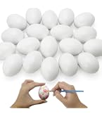 6 Huevos De Madera Sin Terminar Para Manualidades Y Decoración – Tamaño 6x4 Cm, Color Caqui Natural