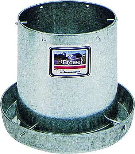 Brower GLV12H 12-Pound Galvanized Poultry Hanging Feeder