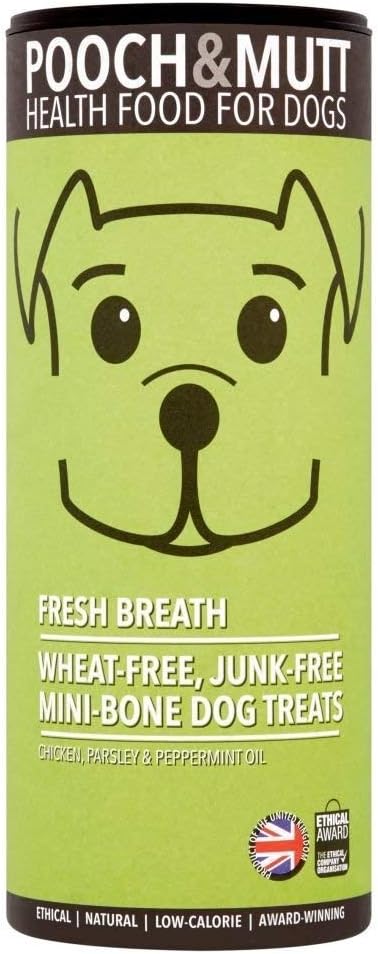 Pooch & MuttFresh Breath Hand-Baked Treats for Dogs 125g