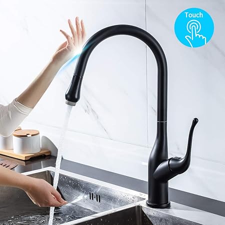 Kaiying Touch On Kitchen Faucets With Pull Down Sprayer Touch
