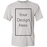 Add Your Own and Text Design Custom Personalized Adult T-Shirt Tee