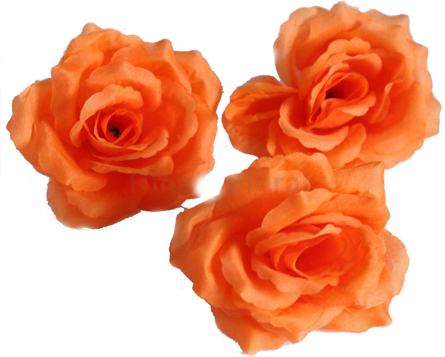 Amazon Com Silk Flowers Wholesale 100 Artificial Silk Rose Heads Bulk Flowers 10cm For Flower Wall Kissing Balls Wedding Supplies Orange Kitchen Dining