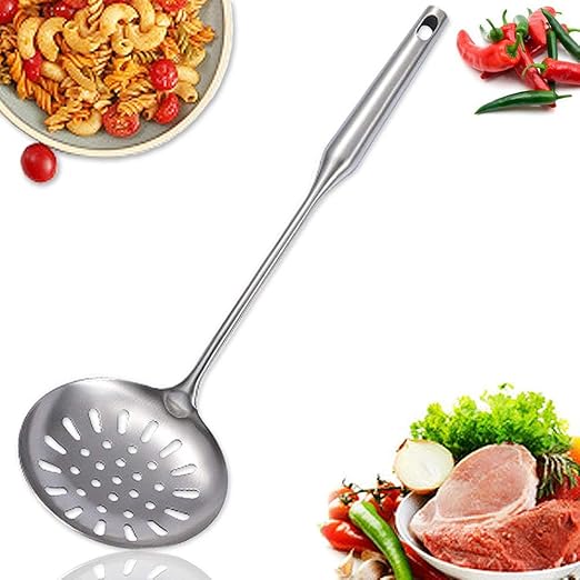 Skimmer Slotted Spoon,304 Stainless Steel Slotted Spoon,Large Slotte