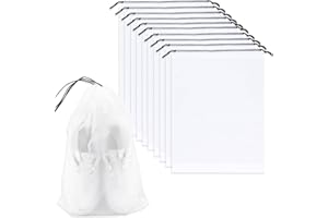 10 Pcs 15.7x11.8 Inch Transparent Travel Shoe Storage Bags Water Resistant Large Shoe Bags for Travelling Sundries Tidying St