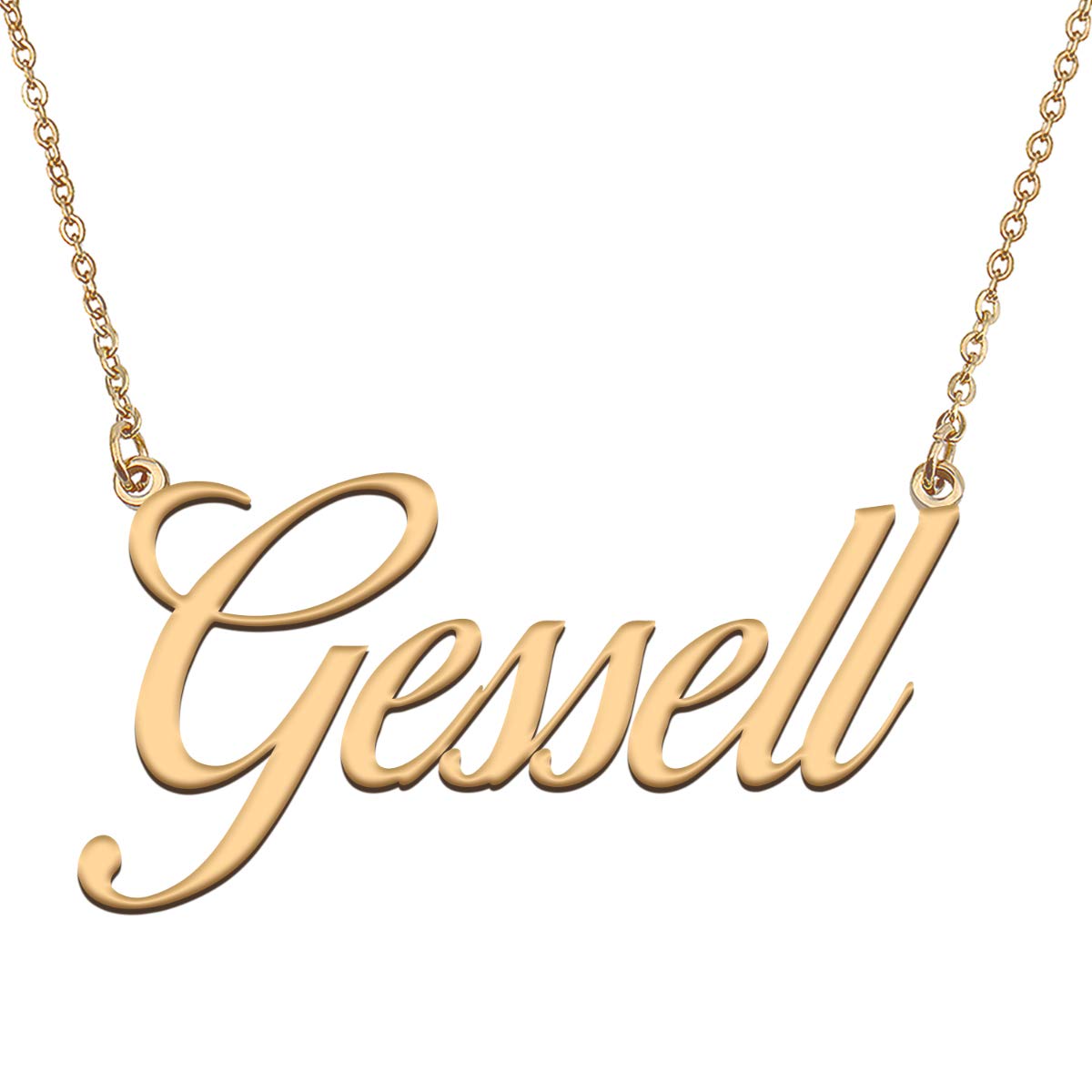 HUAN XUN Customized Custom Simple Any Name Necklace