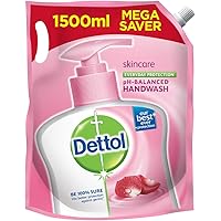 Dettol Skincare Germ Protection Handwash Liquid Soap Refill, 1500ml