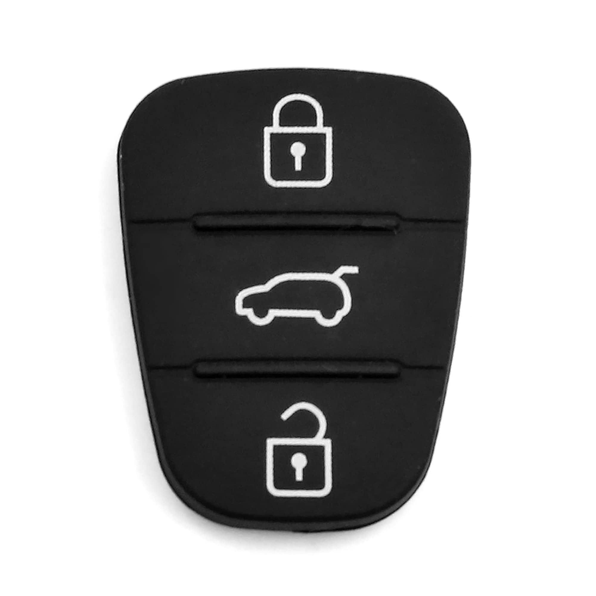 sourcing map 3 Buttons Car Remote Fob Case Insert Rubber Pad Keypad for Hyundai