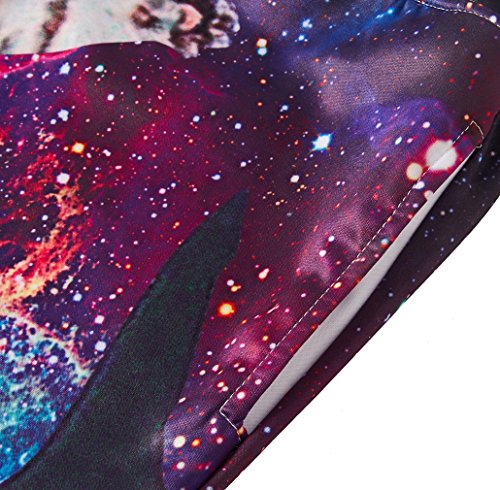 image for Loveternal Pirate Cat Riding Shark Hipster Cool Joggers Funny Pants Ca