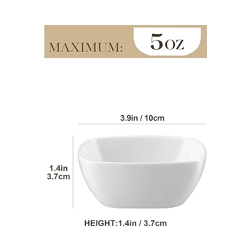 MALACASA oz Porcelain Dip Bowls Set, 12 Pack Small Ramekins