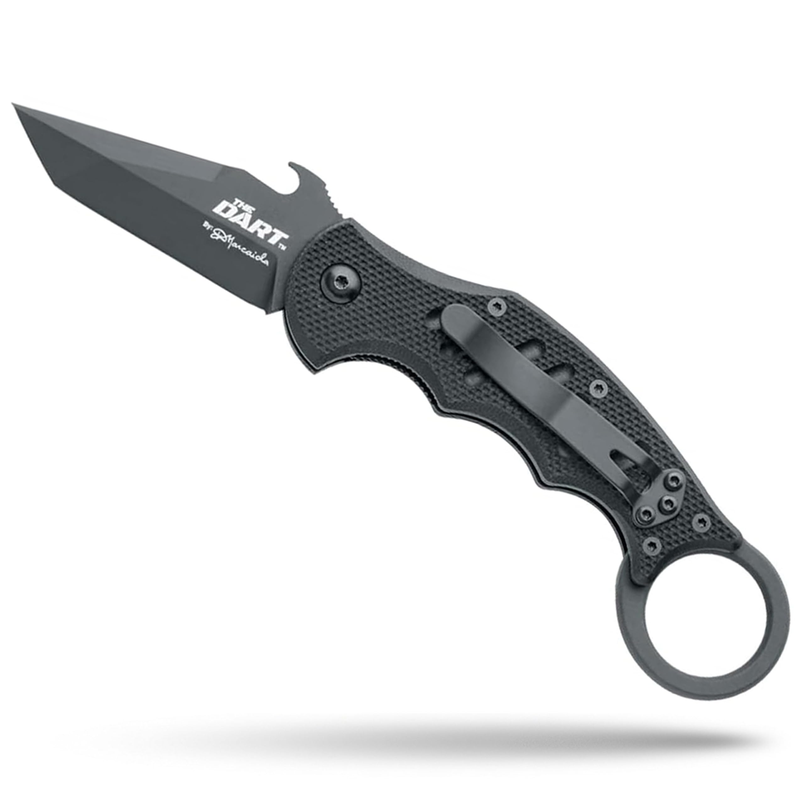 Fox Knives FX-597 The Dart navaja de bolsillo plegable, Emerson Wave, Liner Lock