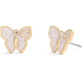 COACH Women's Signature Butterfly Stud Earrings