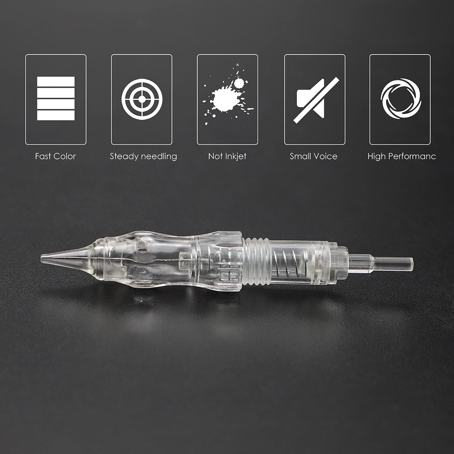 Cartridge Needles – BIOMASER 10PCS Sterilized Permanent Makeup Cartridge Needles Screw Thread Tattoo Needle for Permanent Makeup Machine Tattoo Pen for Eyebrow Eyeliner Lip Contour(1R-0.18MM)