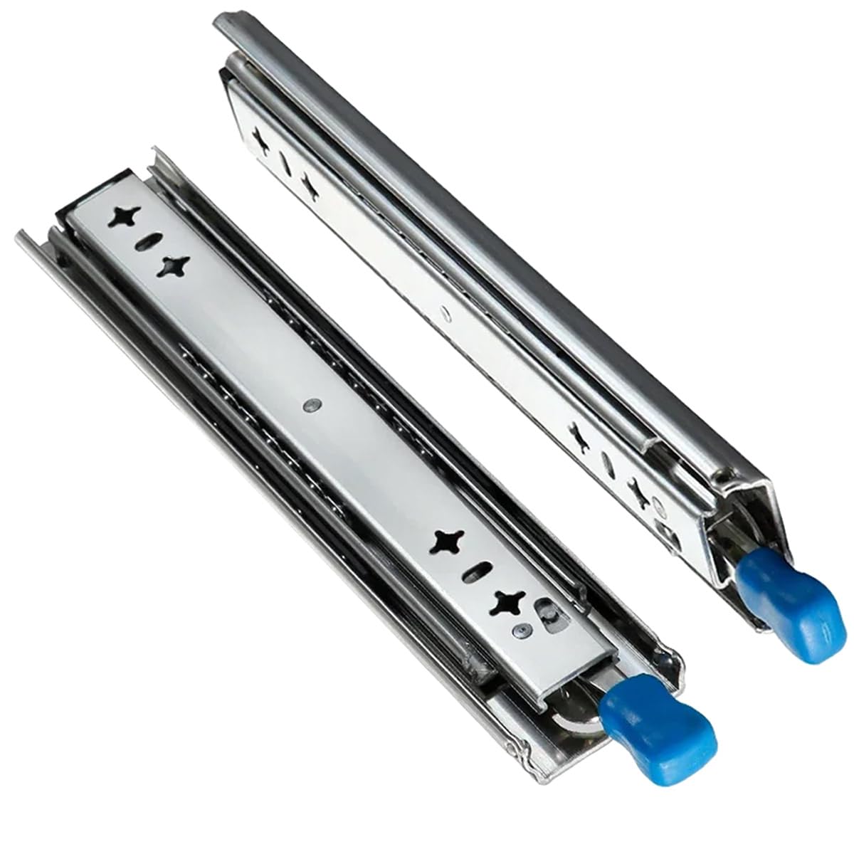 MOCNT 1 Pair Heavy Duty Drawer Runners with Lock 350mm Drawer Rail Runners 120kg Load Capacity Ball Bearing Drawer Slides Locking Sliding Full Extension Car Truck Rail Runners