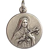 I G J Saint Therese of Lisieux (Jesus Child and of the Holy Face) Silver Medal - The Patron Saints Medals