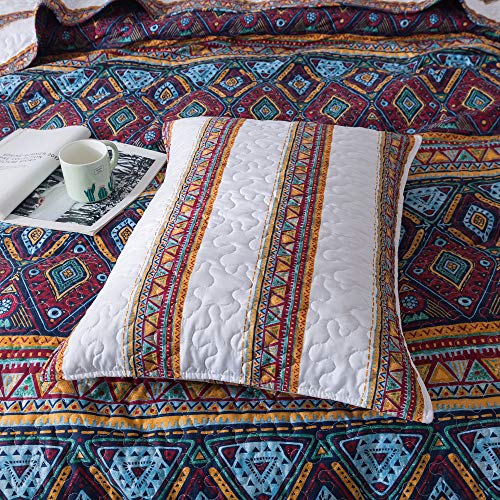 DaDa Bedding Collection Bedspread with Shams, Multicolor, Polyester