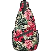 Vintage Elephant Sling Backpack Unisex Crossbody Chest Bag Shoulder Chest Bag For Women Men Hiking Travel