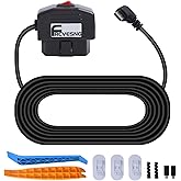 FRCVESNG OBD Power Cable for Dash Camera, OBD to Type C Dash Cam Hardwire Charger Cable 24H Parking Surveillance/Acc Mode 12-