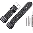 MCXGL 18mm Nylon strap Replacement for Casio Men's AE1200WH AE-1000 SGW-300H/400 W-735 PRG270 Leather Watch band