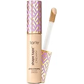 tarte shape tape creamy concealer &ndash; Full Coverage Makeup with Built-In Eye Cream, 24HR Hydrating Natural Moisturizing Matte Finish for Redness &amp; Fine Lines, Vegan &amp; Cruelty-Free