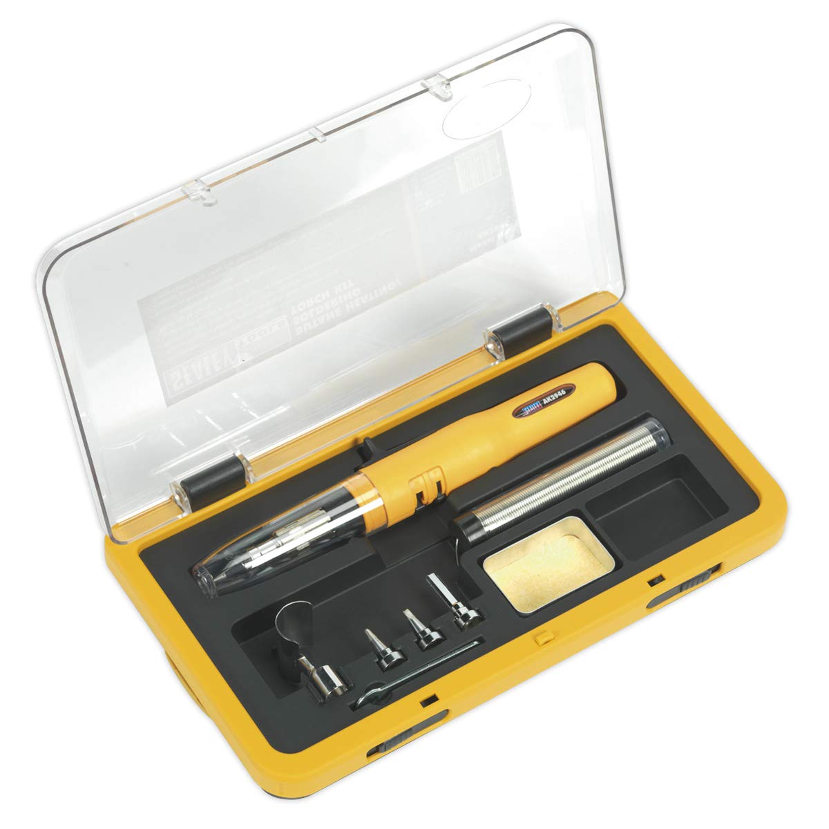 Sealey Ak2946 Butane Heating/Soldering Torch Kit 8Pc