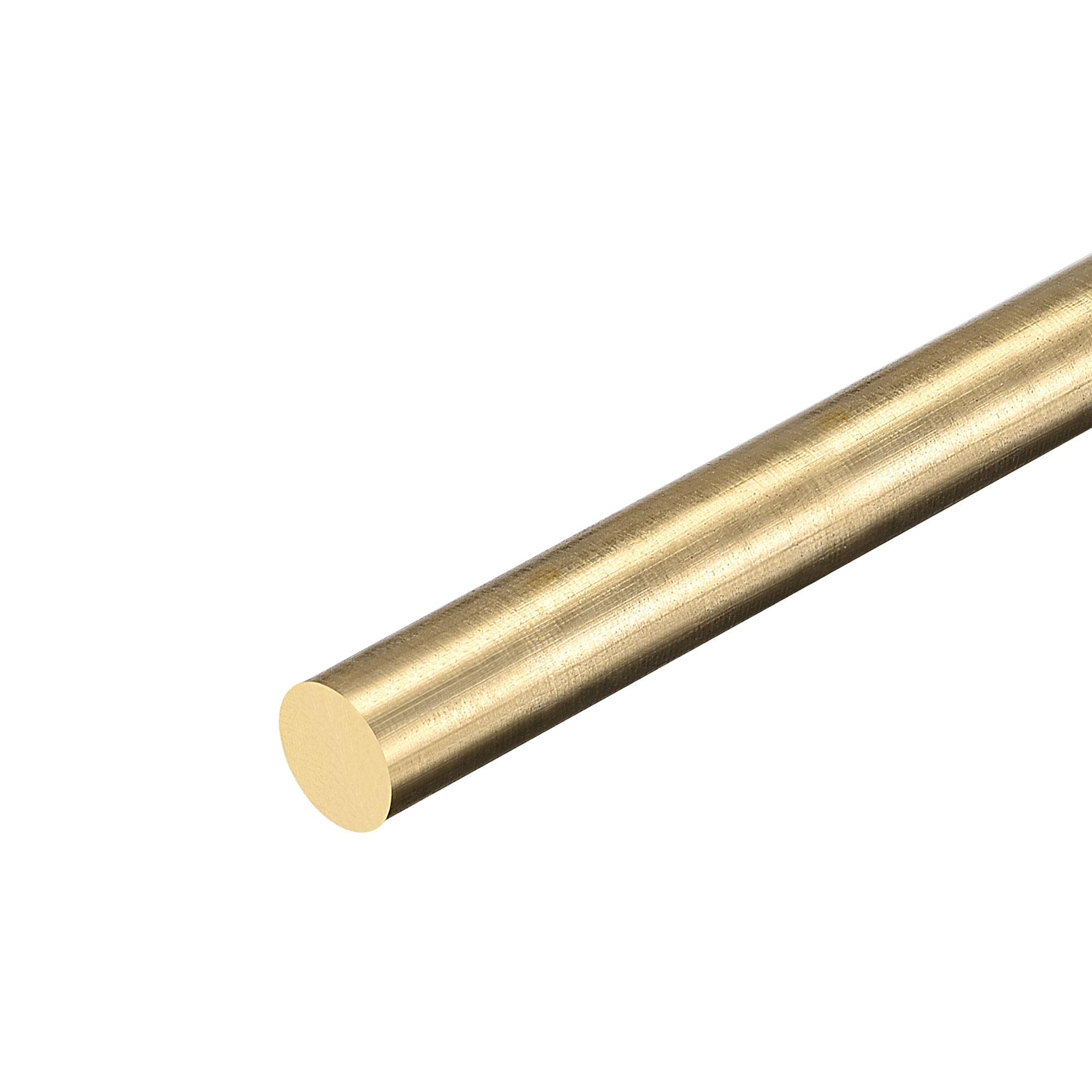 sourcing map Brass Rod,8mm，5/16 Diameter 300mm Length Brass Solid Round Rod Lathe Bar Stock for RC Model Airplane Helicopter DIY Craft 1pcs