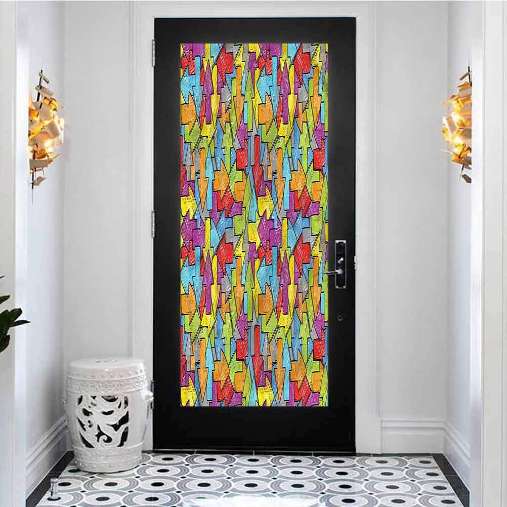 3D SelfAdhesive Wall Mural Door Stickers Decor Removable