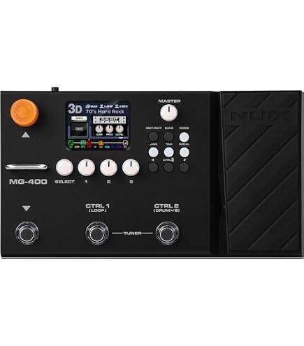 Amazon.com: NUX MG30 Guitar Multi-Effects Pedal Guitar/Bass