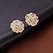 weel Wedding Flower Crystal Necklace Earring Ear Studs Bracelet Ring Jewelry Set