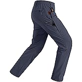 Rapoo Mens Hiking Pants Lightweight Water Resistant Breathable Nylon Cargo Pants with 6 Pockets