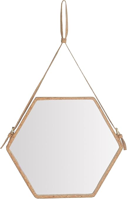 Amazon Com Decorative Hanging Wall Mirror With Adjustable Strap