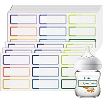 400 Etiquetas Impermeables Para Botellas Con Nombre Y Fecha Para Guardería O Cocina, Autolaminables Y Extraíbles Para Botellas, Tarros, Sorbos, Tazas Y Bolsas De Almacenamiento De Leche Materna