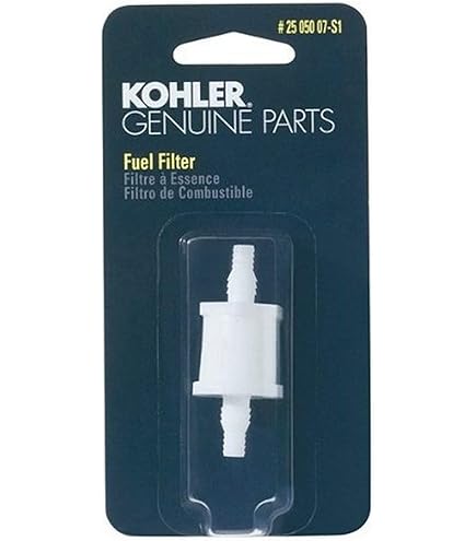 Amazon.com: KOHLER 25 050 07-S1 Engine Fuel Filter 75 Micron With