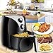 SUPER DEAL Electric Air Fryer XL 3.7 Quart W/Timer, Temperature Control, Detachable Basket, Fry Healthy with 80% Less Fat