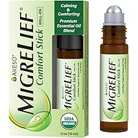 MigreLief Comfort Stick, Migraine and Headache Essential Oil Roll-On - Peppermint Lavender - 10ml